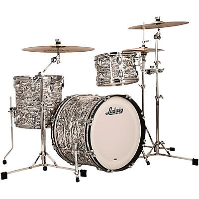 Ludwig Classic Maple 3-Piece Downbeat Shell Pack With 20" Bass Drum - White Abalone
