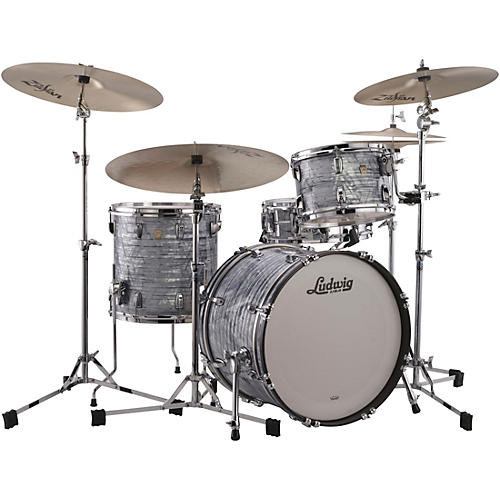 Ludwig Classic Maple 3-Piece Downbeat Shell Pack with 20 in. Bass Drum Sky Blue Pearl