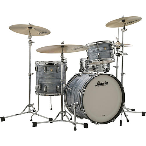 Ludwig Classic Maple 3-Piece Downbeat Shell Pack with 20 in. Bass Drum Vintage Blue Oyster