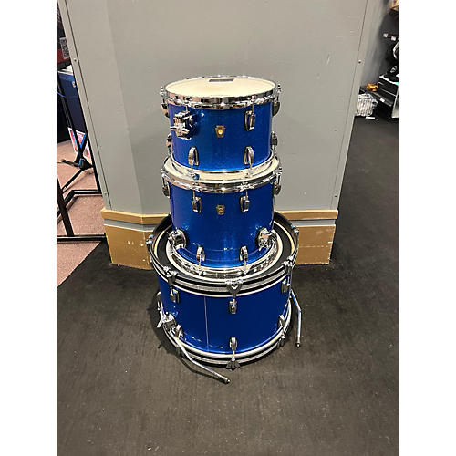 Ludwig Classic Maple Drum Kit blue sparkle