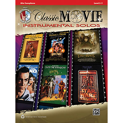 Alfred Classic Movie Instrumental Solos Alto Sax Play Along Book/CD