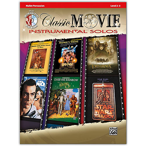 Classic Movie Instrumental Solos Mallet Book & CD Level 2-3