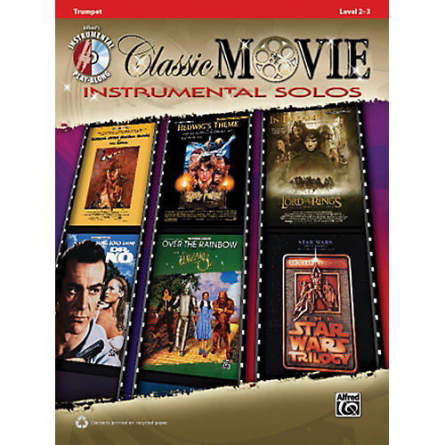 Alfred Classic Movie Instrumental Solos Trumpet Play Along Book/CD