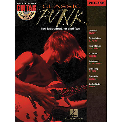 Hal Leonard Classic Punk Guitar Play- Along Volume 102 Book/CD