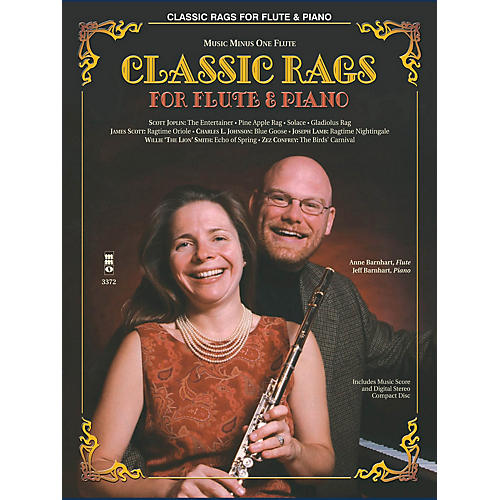 Music Minus One Classic Rags for Flute and Piano (Music Minus One Flute) Music Minus One Series Softcover with CD