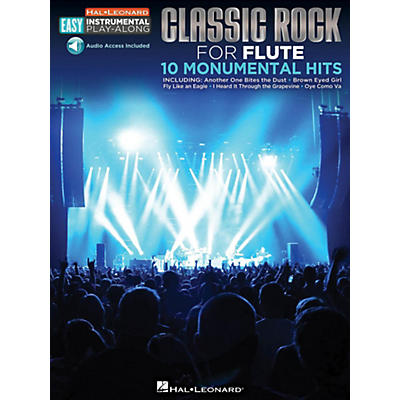 Hal Leonard Classic Rock - Flute - Easy Instrumental Play-Along Book with Online Audio Tracks