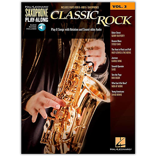 Classic Rock - Saxophone Play-Along Vol. 3 (Book/Audio Online)