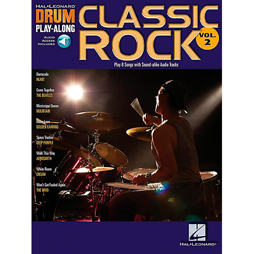 Classic Rock Drum Play-Along Series Volume 2 Book with Online Audio