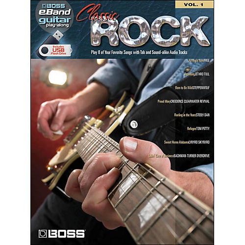 Classic Rock Guitar Play-Along Volume 1 (Boss eBand Custom Book with USB Stick)