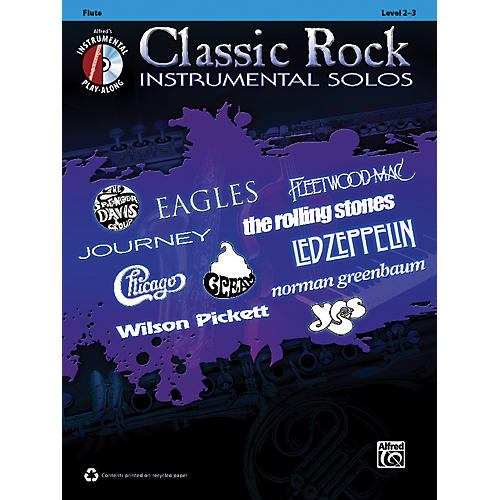 Classic Rock Instrumental Solos Flute Book & CD
