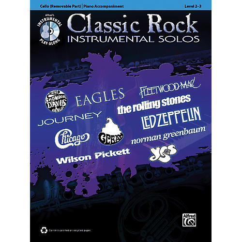 Alfred Classic Rock Instrumental Solos for Strings Cello Book & CD