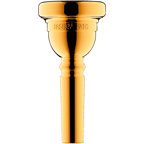 Laskey Classic Series Large Shank Bass Trombone Mouthpiece in Gold 90D