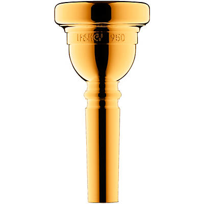 Laskey Classic Series Large Shank Bass Trombone Mouthpiece in Gold