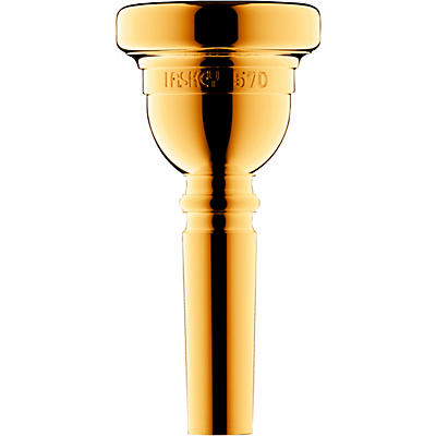 Laskey Classic Series Large Shank Trombone Mouthpiece in Gold