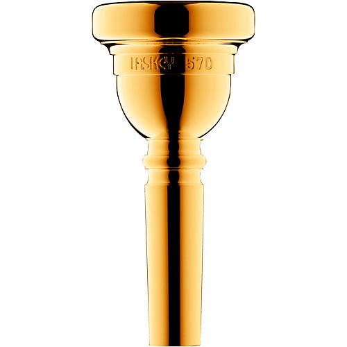 Laskey Classic Series Large Shank Trombone Mouthpiece in Gold 57D