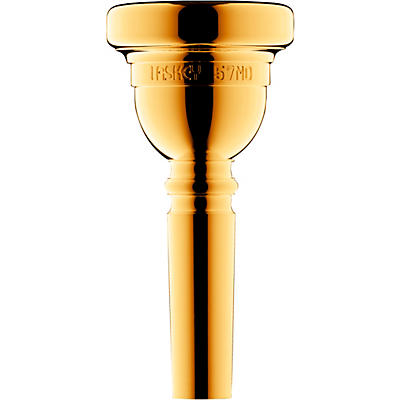 Laskey Classic Series Large Shank Trombone Mouthpiece in Gold