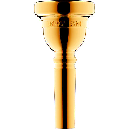 Laskey Classic Series Large Shank Trombone Mouthpiece in Gold 57MD