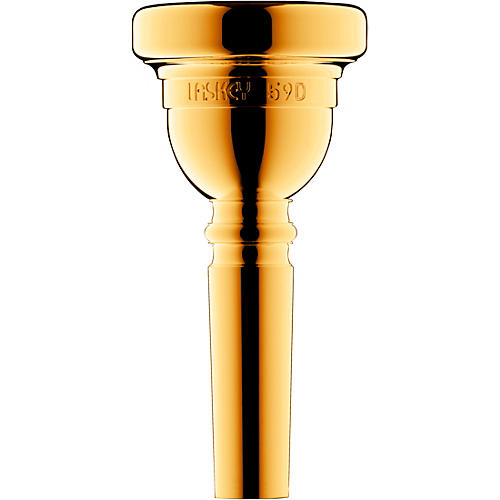 Laskey Classic Series Large Shank Trombone Mouthpiece in Gold 59D