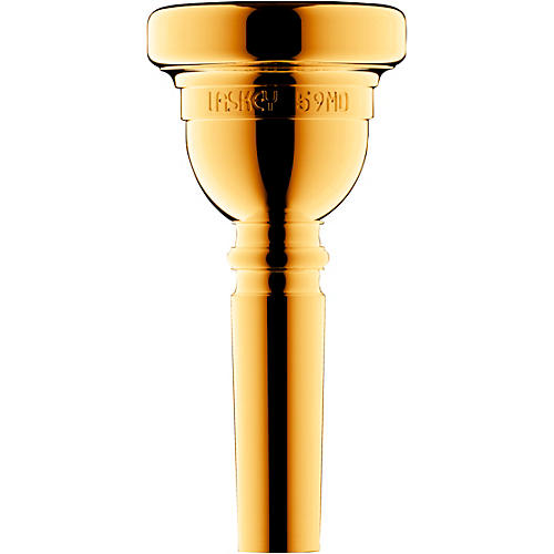 Laskey Classic Series Large Shank Trombone Mouthpiece in Gold 59MD