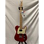 Used Tom Anderson Classic T Drop Top Solid Body Electric Guitar Transparent red