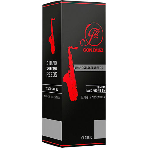 Gonzalez Classic Tenor Saxophone Reeds Box of 5 Strength 2