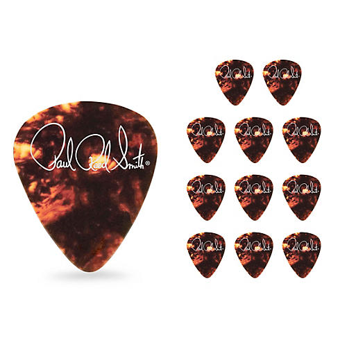 PRS Classic Tortoise Shell Celluloid Guitar Picks Medium 12 Pack