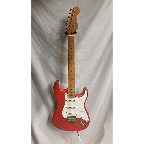 Squier Classic Vibe 1950S Stratocaster Solid Body Electric Guitar Fiesta Red
