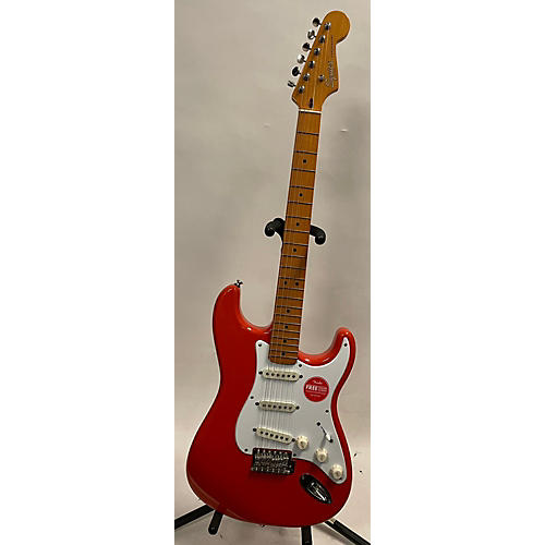 Squier Classic Vibe 1950S Stratocaster Solid Body Electric Guitar Fiesta Red