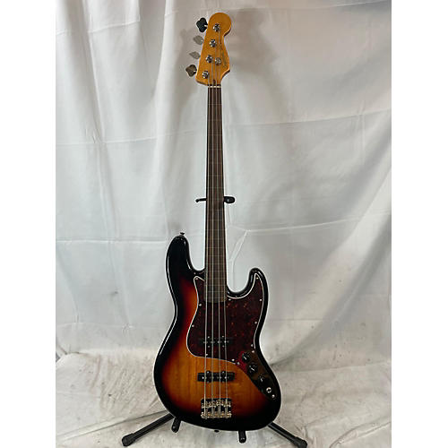 Squier Classic Vibe 1960s Fretless Jazz Bass Electric Bass Guitar 3 Color Sunburst