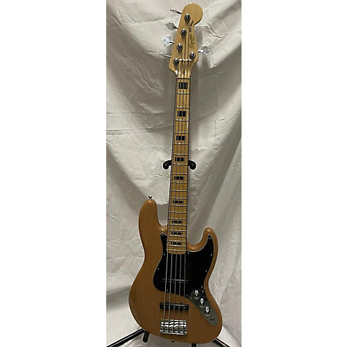 Squier Classic Vibe 70s Jazz Bass V Electric Bass Guitar Natural