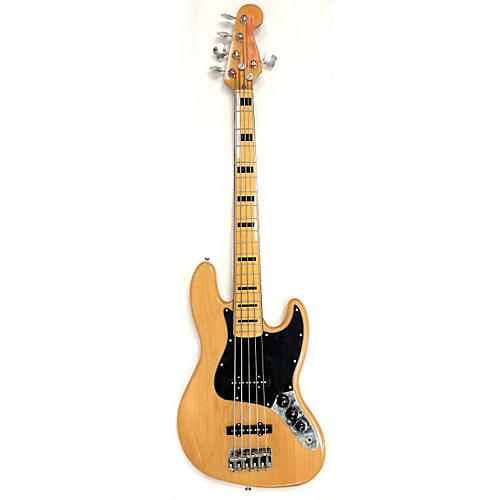 Squier Classic Vibe 70s Jazz Bass V Electric Bass Guitar Natural