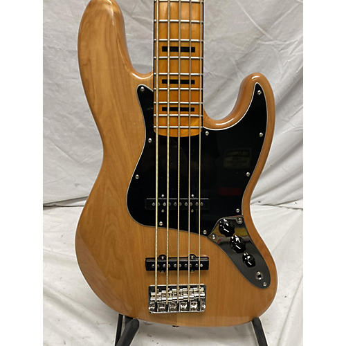 Squier Classic Vibe 70s Jazz Bass V Electric Bass Guitar Natural