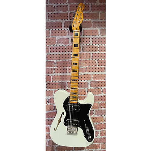 Squier Classic Vibe 70s Thinline Telecaster Hollow Body Electric Guitar Alpine White