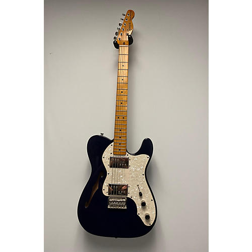 Squier Classic Vibe 70s Thinline Telecaster Hollow Body Electric Guitar dark blue