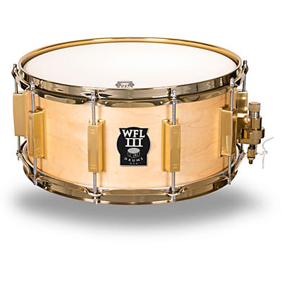 WFLIII Drums Classic Wood Maple Snare Drum With Gold Hardware