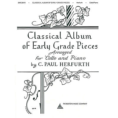 Boston Music Classical Album of Early Grade Pieces (for Cello and Piano) Music Sales America Series