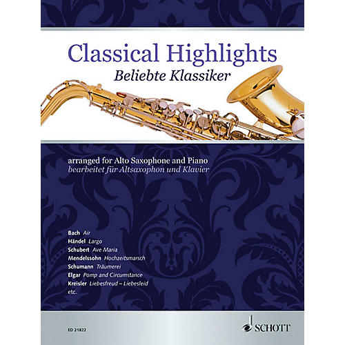 Classical Highlights (arranged for Alto Saxophone and Piano) Woodwind Series Book
