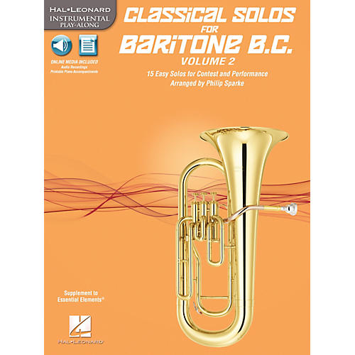 Classical Solos for Baritone B.C., Vol. 2 Instrumental Folio Series Softcover with CD