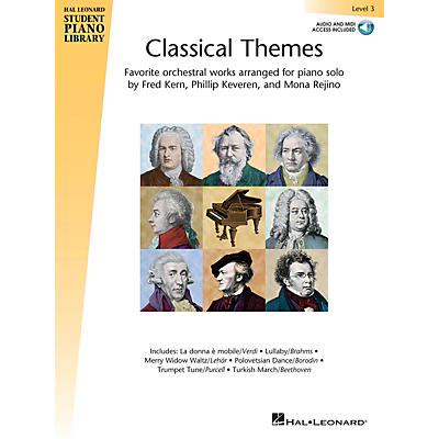 Hal Leonard Classical Themes - Level 3 Piano Library Series Book Audio Online