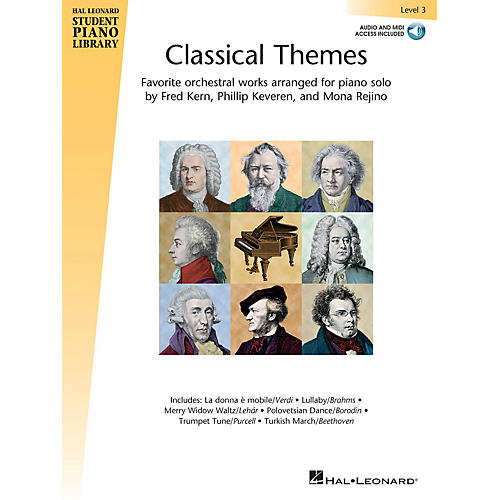 Hal Leonard Classical Themes - Level 3 Piano Library Series Book Audio Online