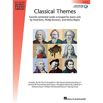 Hal Leonard Classical Themes - Level 5 Piano Library Series Book Audio Online