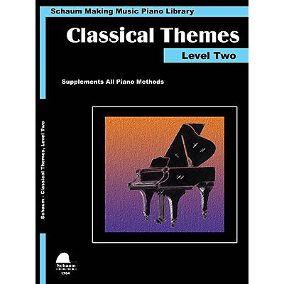 SCHAUM Classical Themes Level 2 (Schaum Making Music Piano Library) Educational Piano Book (Level Late Elem)