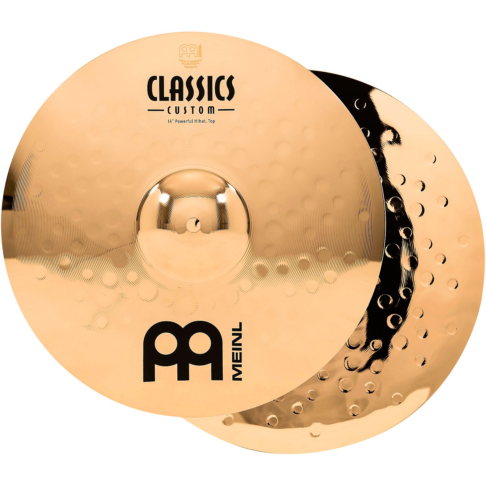 Meinl Classics Custom Powerful HiHats Brilliant 14 in. Musician's