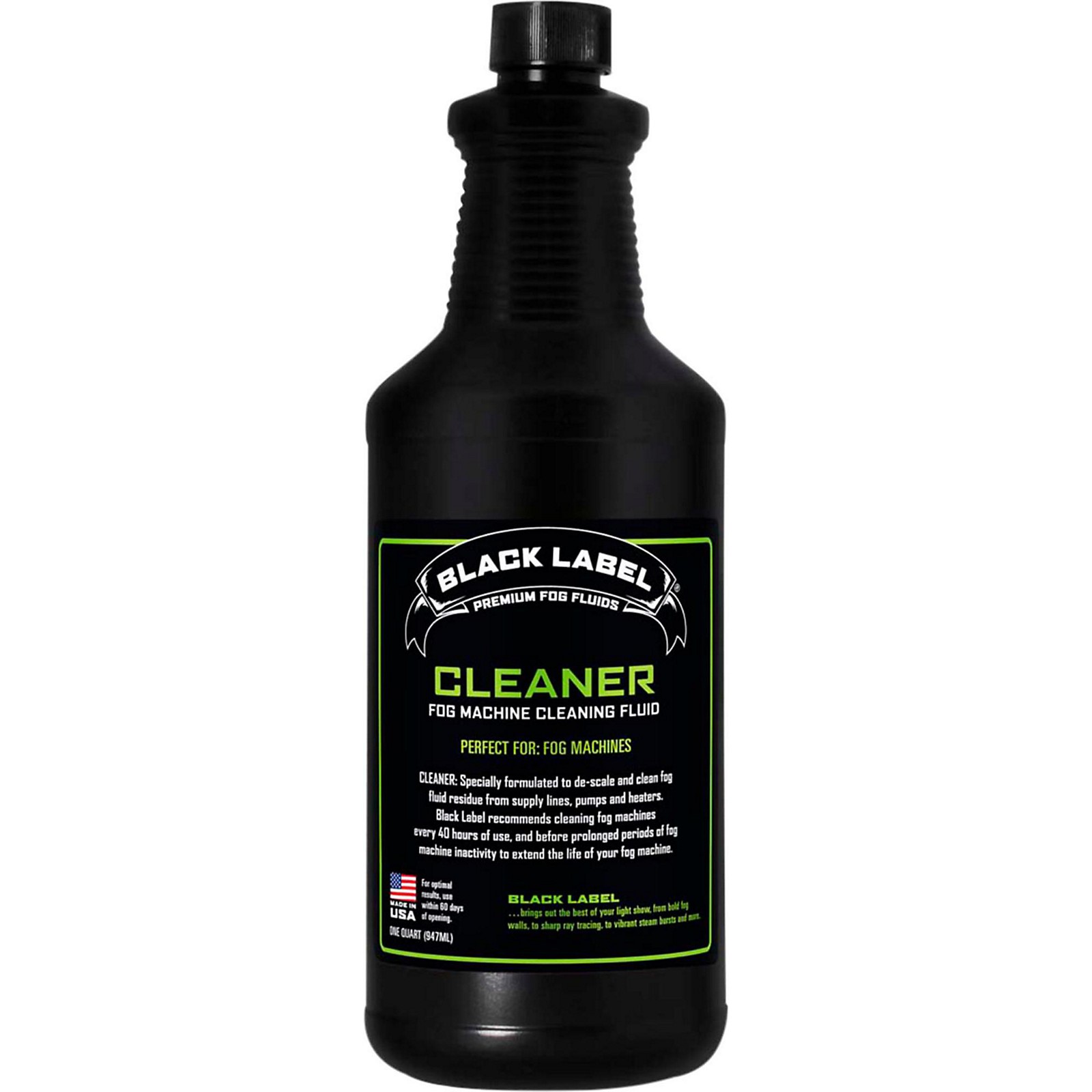 Black Label Cleaning Fluid For Fog Machines 1 Quart Musician's Friend