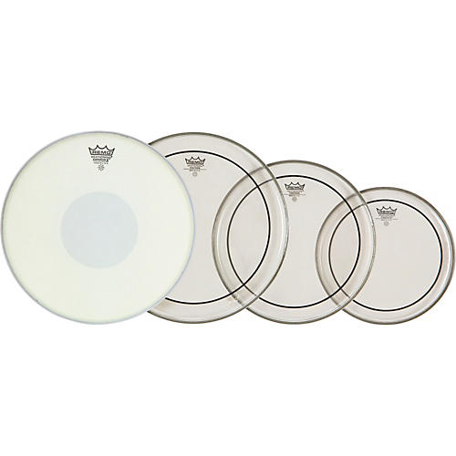 Clear Pinstripe Fusion Pro Pack with Free 14 in. Emperor X Snare Drum Head