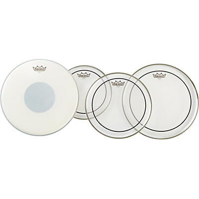 Remo Clear Pinstripe Pro Pack With Free 14" Controlled Sound X Snare Head