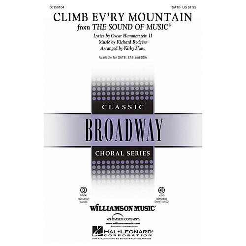 Hal Leonard Climb Ev'ry Mountain (from The Sound of Music) ShowTrax CD Arranged by Kirby Shaw
