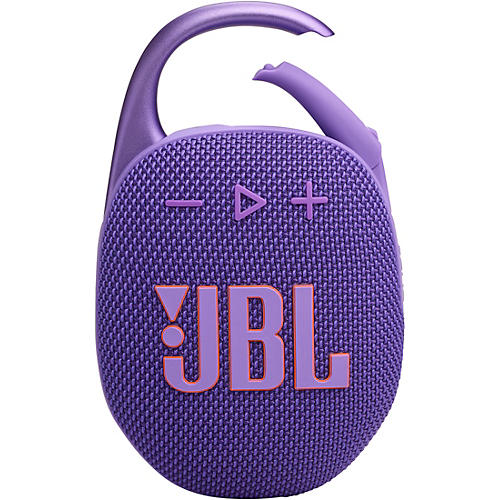 JBL Clip 5 Portable Speaker With Bluetooth, Built-in Battery, Waterproof and Dustproof Feature Purple