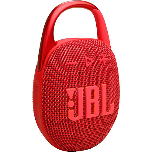 JBL Clip 5 Portable Speaker With Bluetooth, Built-in Battery, Waterproof and Dustproof Feature Red