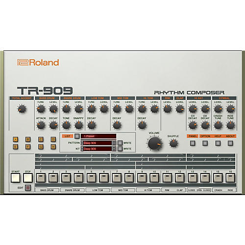 Roland Cloud Cloud TR-909 Software Rhythm Composer (Download)